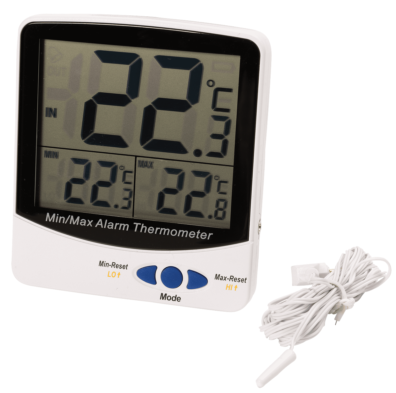 Min/Max Thermometer, Triple Display