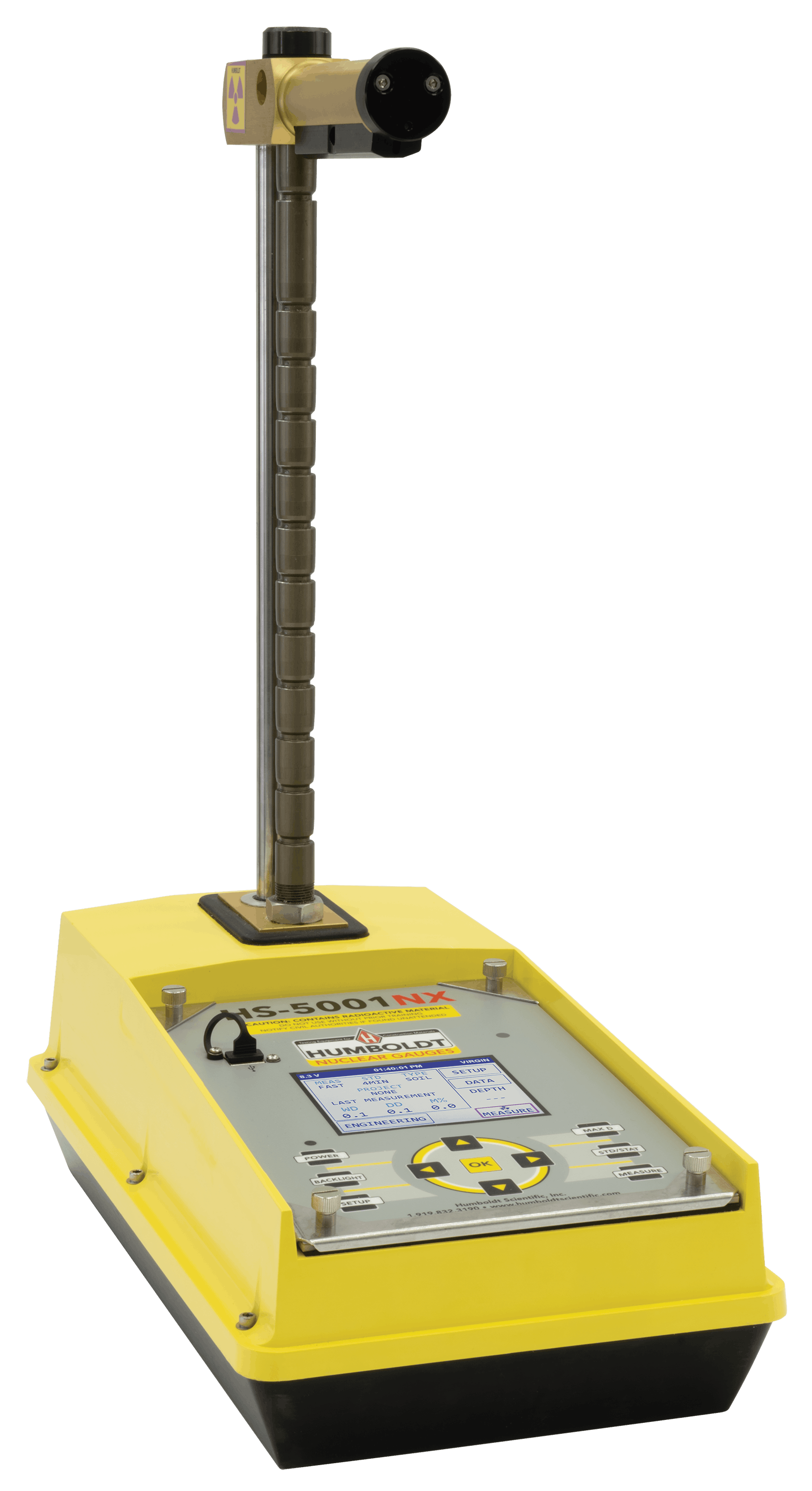 Nuclear moisture deals density meter