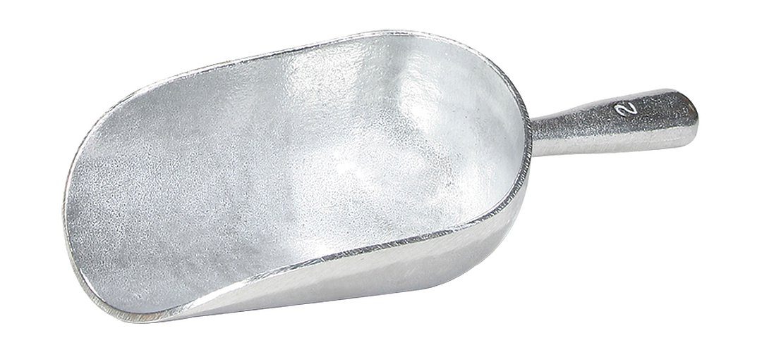 One-piece Aluminum Scoop