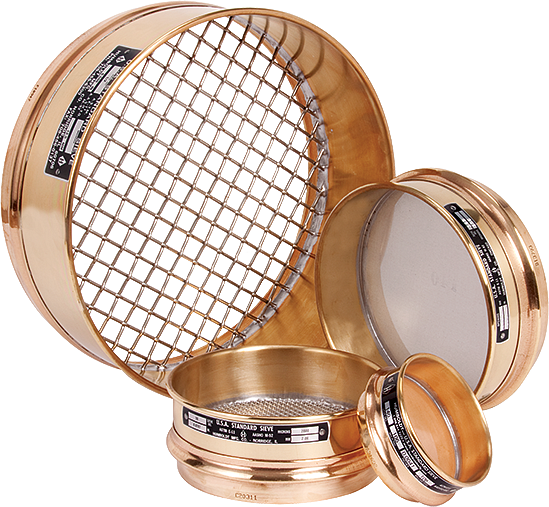 3'' Dia, No.140 (106µ), Brass Frame, Brass Mesh Sieve