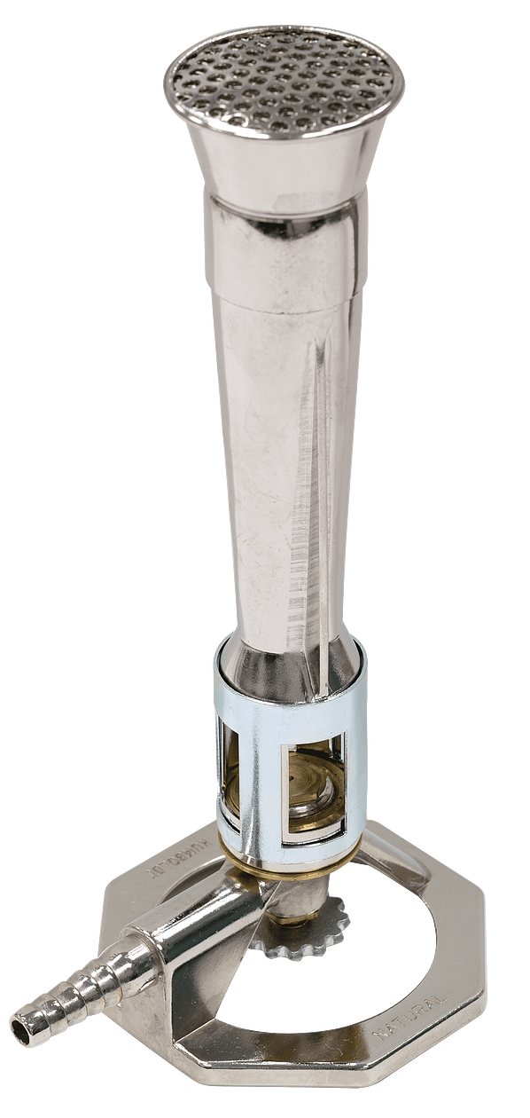 High-Temperature Burner Venturi tube, Meker Top, Natural gas, 1-1/2"(38mm) Mixing Tube OD, 12.5 CFH, 12,810 BTU Output, 8-1/2" (216mm) Overall Height